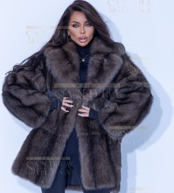 Шуба женская из баргузинского соболя