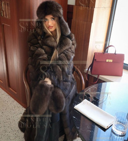 Шуба из баргузинского соболя