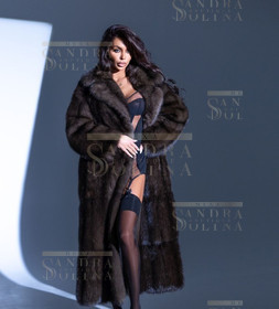 Шуба женская из баргузинского соболя